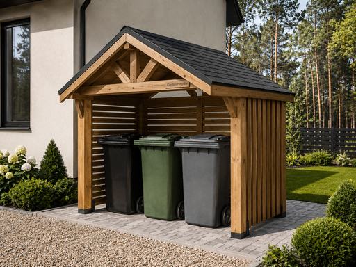 2x3 m puidust prügikastivarjualune – stiilne ja praktiline valik teie koju