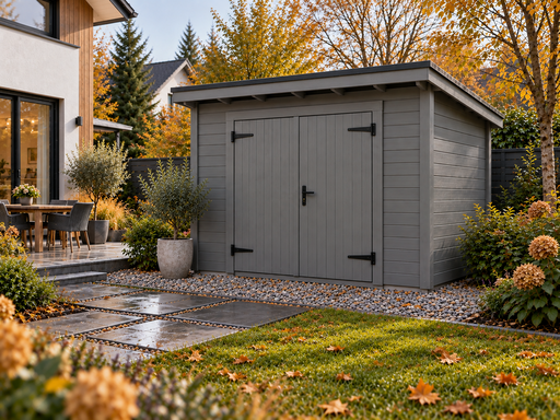 3 × 4 m tume puidust aiakuur ühekaldelise katusega - garden gazebo pergola
