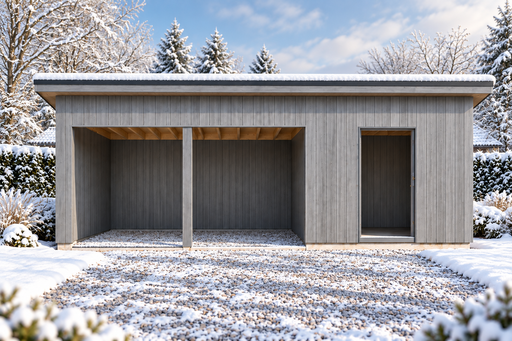 4 × 6 m puukuur ja aiakuur ühekaldelise katusega - garden gazebo pergola