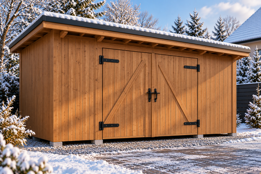 3 × 5 m puidust aiakuur kahepoolsete ustega - garden gazebo pergola