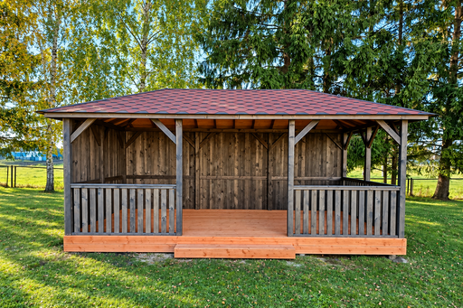 3x6 m puidust aiamajake - garden gazebo pergola