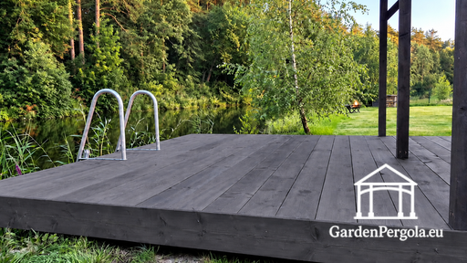 3 x 5 m puidust terrass ujumisalale - garden gazebo pergola