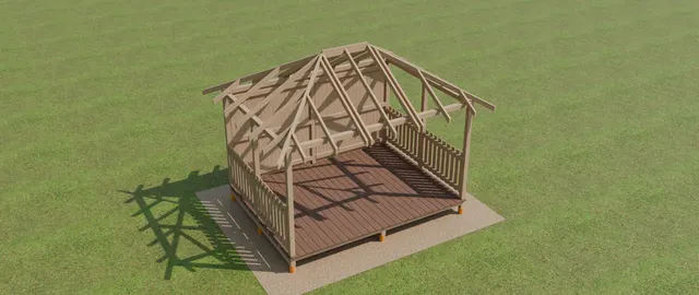 Step 7. Rafters 4: jack rafters